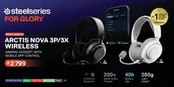 Computer Mania Steelseries arctis nova 3p/3x wireless gaming headset with mobile app control offer