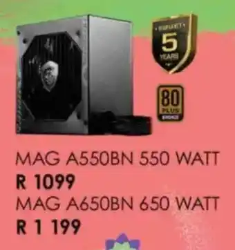 Computer Mania Msi mag a550bn 550 watt offer