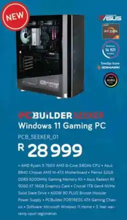 Computer Mania PC Builder Seeker 01 Windows 11 Gaming PC offer