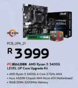Computer Mania PCBUILDER AMD Ryzen 5 3400G LEVEL UP Core Upgrade Kit offer