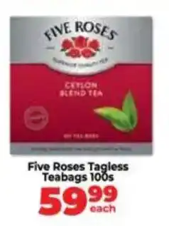Food Lover's Market Five Roses Tagless Teabags offer