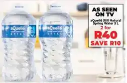 Food Lover's Market aQuellé Still Natural Spring Water offer