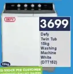 President Hyper Defy Twin Tub Washing Machine White offer
