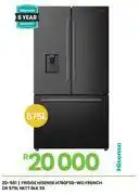 Fair Price Hisense 575L Nett Blk SS French DR Fridge H760FSB-WD 20-581 offer