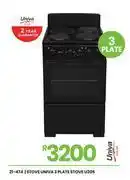Fair Price Univa 3 Plate Stove U305 21-474 offer
