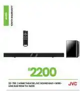 Fair Price JVC Home Theatre Sound Bar + Wireless Sub 100W TH-N239 23-799 offer