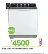 Fair Price Defy 18Kg T/T WHT Washing Machine DTT180 22-281 offer