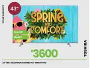 Fair Price Toshiba 43 Smart FHD Television 23-786 offer