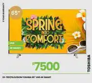 Fair Price Toshiba 65 UHD 4K Smart Television 23-789 offer