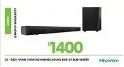 Fair Price Hisense Home Theatre Sound Bar BT Sub HS1800 23-822 offer