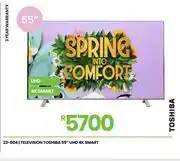 Fair Price Toshiba 55 UHD 4K Smart Television 23-804 offer