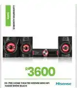 Fair Price Hisense 800W Black Home Theatre Mini HiFi HA650 23-798 offer