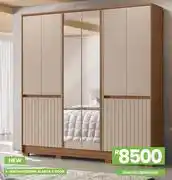 Fair Price Alasca 6 Door Wardrobe 1-286 offer