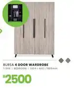 Fair Price Bursa 4 Door Bedroom Wardrobe 1404 x 460 x 1905mm 1-259 offer
