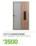 Fair Price Moreno 2 Door Bedroom Sliding Wardrobe 1235 x 450 x 2160mm 1-281 offer