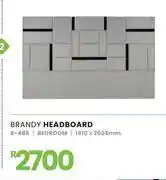 Fair Price Brandy Bedroom Headboard 1610 x 2605mm 8-486 offer