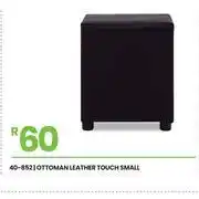 Fair Price Touch Small Leather Ottoman 40-852 offer