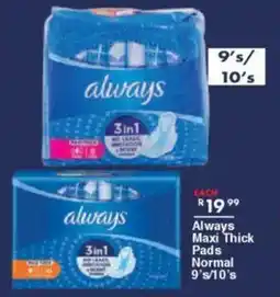 President Hyper Always Maxi Thick Pads Normal offer