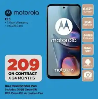 HiFi Corp Motorola E15 offer