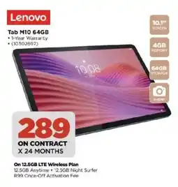 HiFi Corp Lenovo Tab M10 64GB offer