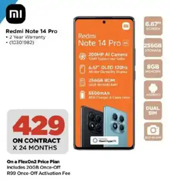 HiFi Corp Redmi Note 14 Pro offer