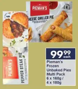 President Hyper Pieman's Frozen Unbaked Pies Multi Pack offer