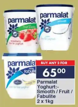 President Hyper Parmalat Yoghurt Smooth/ Fruit/ Fabulite offer