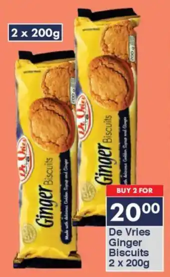 President Hyper De Vries Ginger Biscuits offer