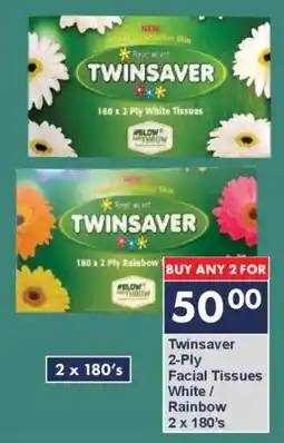 President Hyper Twinsaver 2-Ply Facial Tissues White/ Rainbow offer