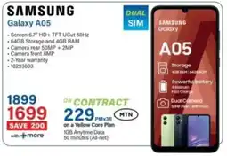 Incredible Connection Samsung Galaxy A05 offer