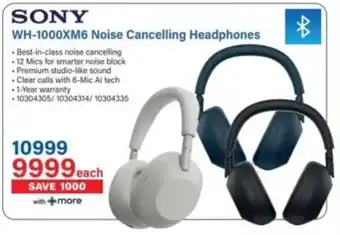 Incredible Connection Sony WH-1000XM6 Noise Cancelling Headphones offer