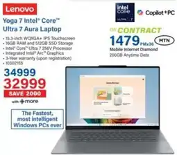 Incredible Connection Lenovo Yoga 7 Intel Core Ultra 7 Aura Laptop offer