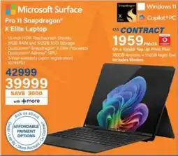 Incredible Connection Microsoft Surface Pro 11 Snapdragon X Elite Laptop offer