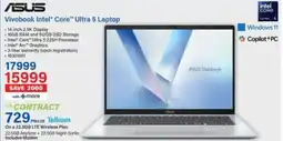 Incredible Connection ASUS Vivobook Intel Core Ultra 5 Laptop offer