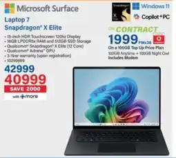 Incredible Connection Microsoft Surface Laptop 7 Snapdragon X Elite offer