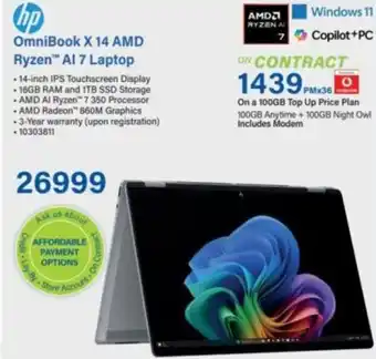 Incredible Connection HP OmniBook X 14 AMD Ryzen AI 7 Laptop offer