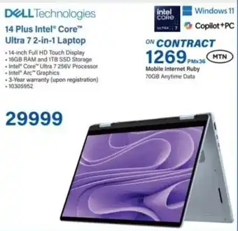 Incredible Connection DELL 14 Plus Intel Core Ultra 7 2-in-1 Laptop offer