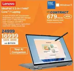 Incredible Connection Lenovo IdeaPad 5 2-in-1 Intel Core 7 Laptop offer