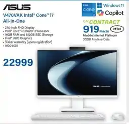 Incredible Connection ASUS V470VAK Intel Core i7 All-in-One offer