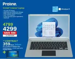 Incredible Connection Proline 14 Intel Celeron Laptop offer