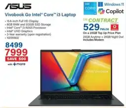 Incredible Connection ASUS Vivobook Go Intel Core i3 Laptop offer
