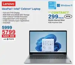 Incredible Connection Lenovo IdeaPad 1 Intel Celeron Laptop offer