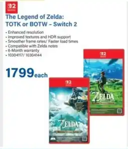 Incredible Connection The Legend of Zelda TOTK or BOTW Switch 2 offer