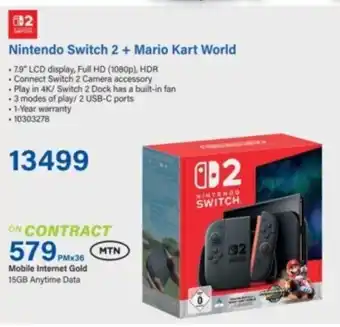 Incredible Connection Nintendo Switch 2 + Mario Kart World offer