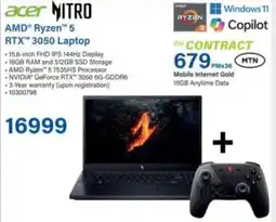Incredible Connection Acer AMD Ryzen 5 RTX 3050 Laptop offer