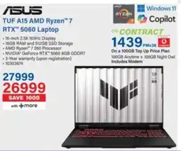Incredible Connection ASUS TUF A15 AMD Ryzen 7 RTX 5060 Laptop offer