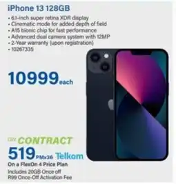 Incredible Connection iPhone 13 128GB offer