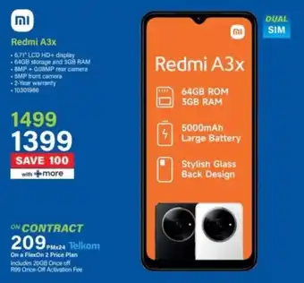 Incredible Connection Xiaomi Redmi A3x offer