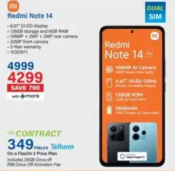 Incredible Connection Xiaomi Redmi Note 14 offer