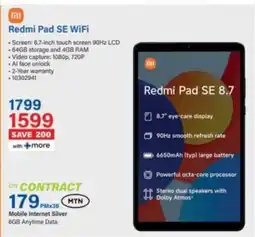 Incredible Connection Xiaomi Redmi Pad SE WiFi offer